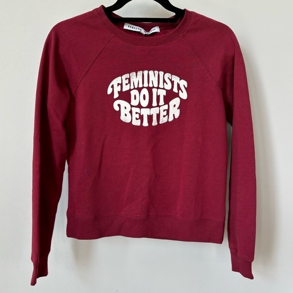 Rebecca Minkoff Feminists Do It Better Sweatshirt Size XS - Picture 1 of 6
